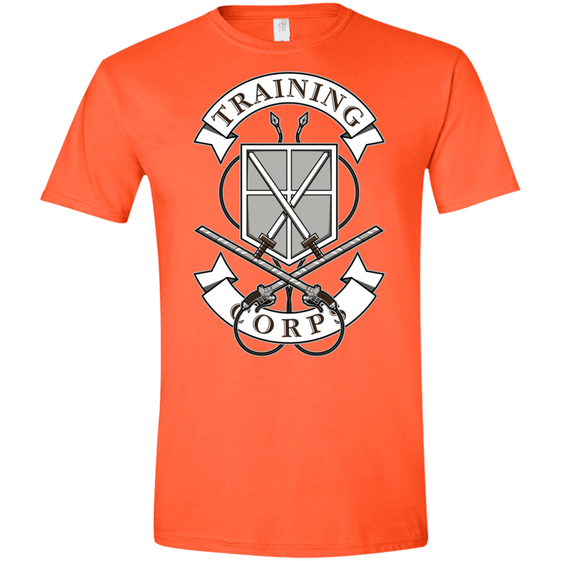 T-Shirts Orange / S AoT Training Corps Men's Semi-Fitted Softstyle
