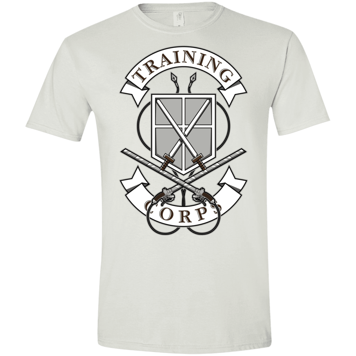 T-Shirts White / X-Small AoT Training Corps Men's Semi-Fitted Softstyle