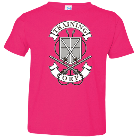 T-Shirts Hot Pink / 2T AoT Training Corps Toddler Premium T-Shirt