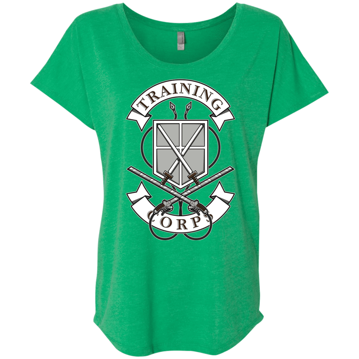 T-Shirts Envy / X-Small AoT Training Corps Triblend Dolman Sleeve