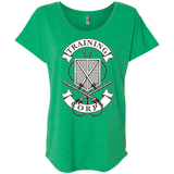 T-Shirts Envy / X-Small AoT Training Corps Triblend Dolman Sleeve