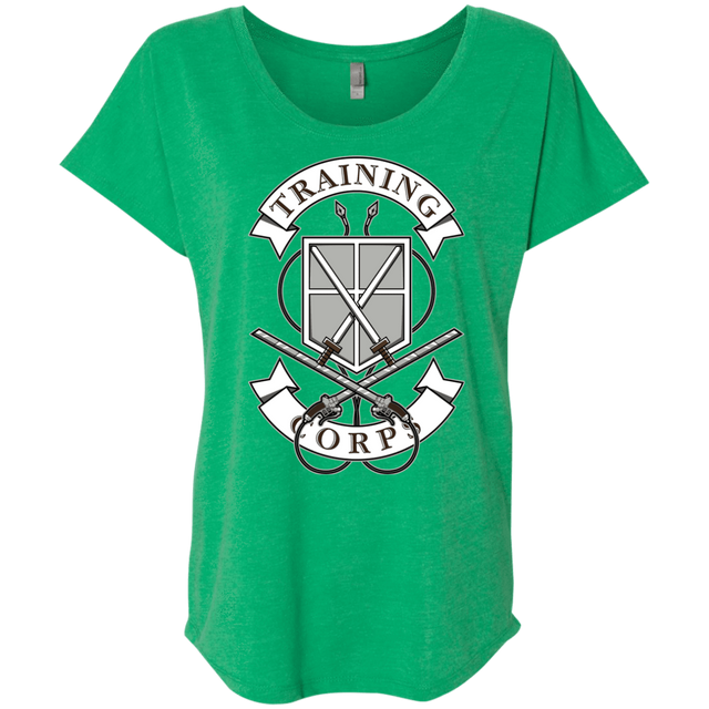 T-Shirts Envy / X-Small AoT Training Corps Triblend Dolman Sleeve