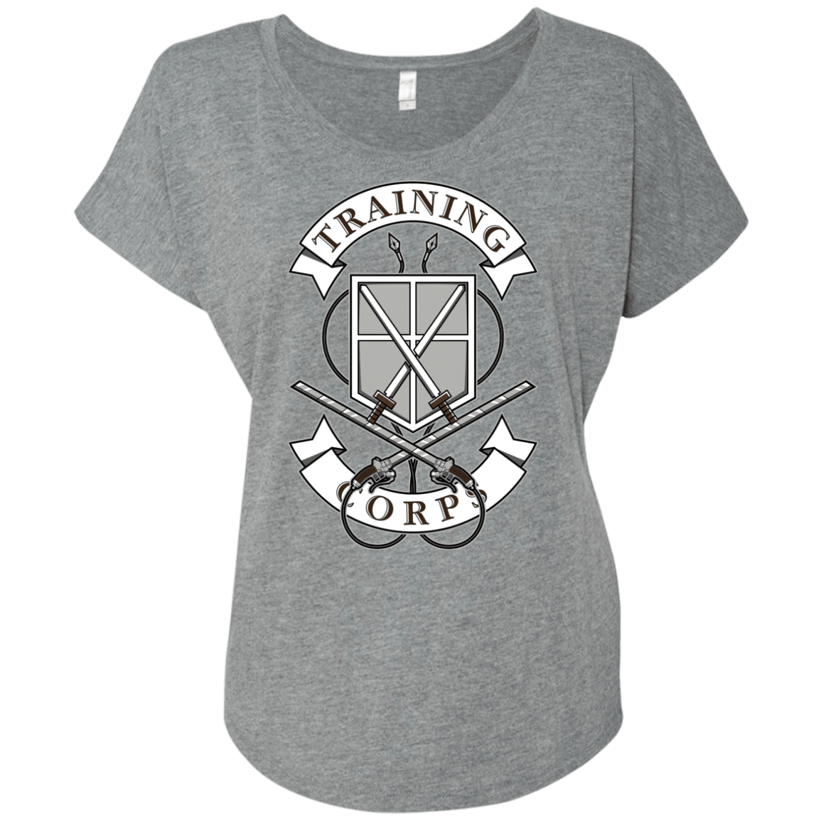 T-Shirts Premium Heather / X-Small AoT Training Corps Triblend Dolman Sleeve