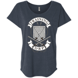 T-Shirts Vintage Navy / X-Small AoT Training Corps Triblend Dolman Sleeve