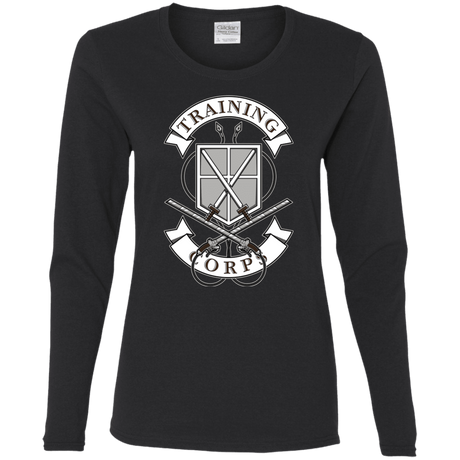 T-Shirts Black / S AoT Training Corps Women's Long Sleeve T-Shirt