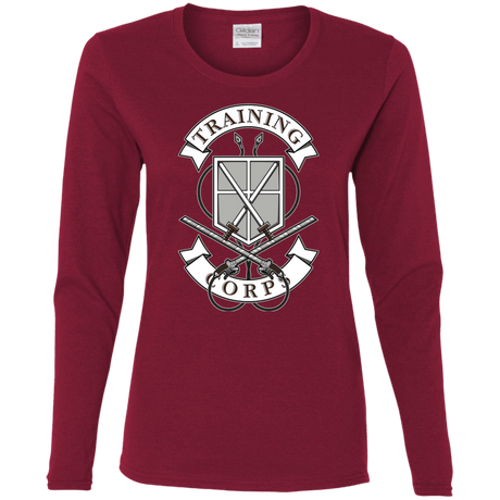 T-Shirts Cardinal / S AoT Training Corps Women's Long Sleeve T-Shirt