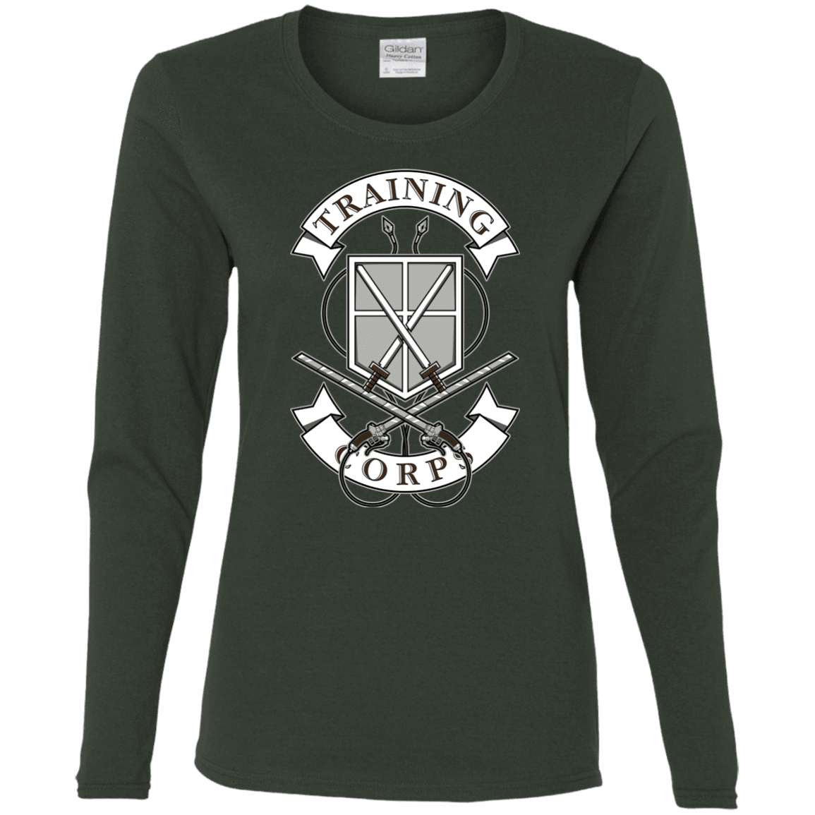 T-Shirts Forest / S AoT Training Corps Women's Long Sleeve T-Shirt