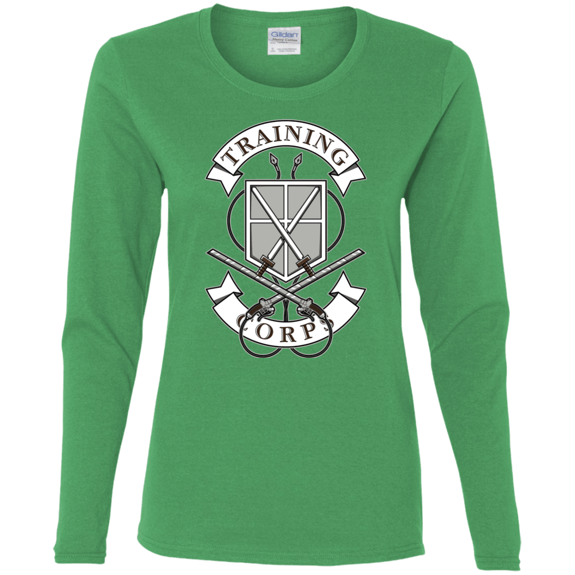 T-Shirts Irish Green / S AoT Training Corps Women's Long Sleeve T-Shirt