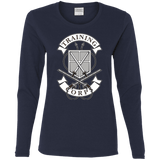 T-Shirts Navy / S AoT Training Corps Women's Long Sleeve T-Shirt