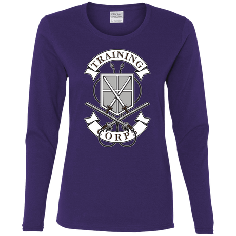 T-Shirts Purple / S AoT Training Corps Women's Long Sleeve T-Shirt