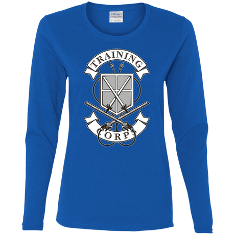 T-Shirts Royal / S AoT Training Corps Women's Long Sleeve T-Shirt