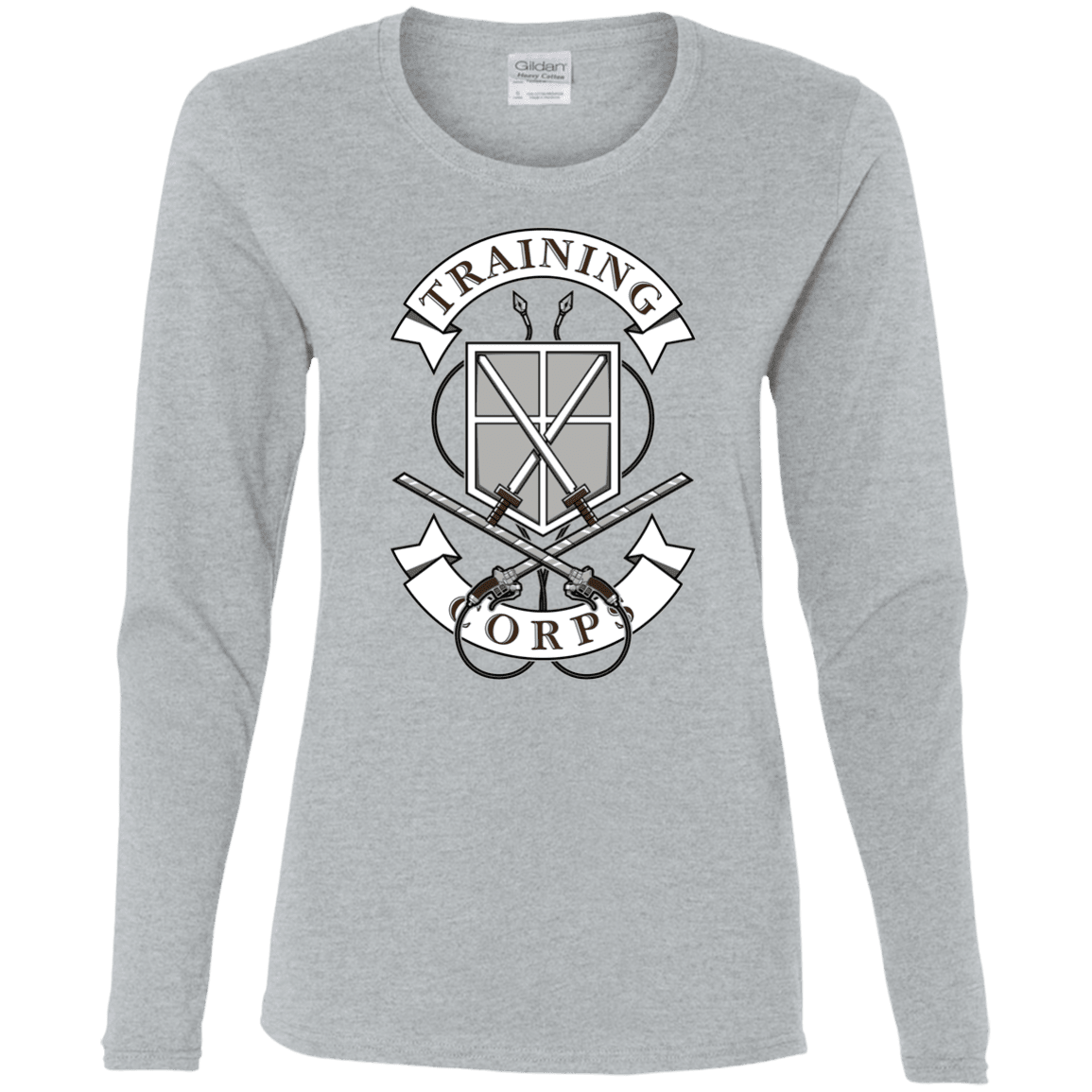 T-Shirts Sport Grey / S AoT Training Corps Women's Long Sleeve T-Shirt