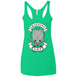T-Shirts Envy / X-Small AoT Training Corps Women's Triblend Racerback Tank