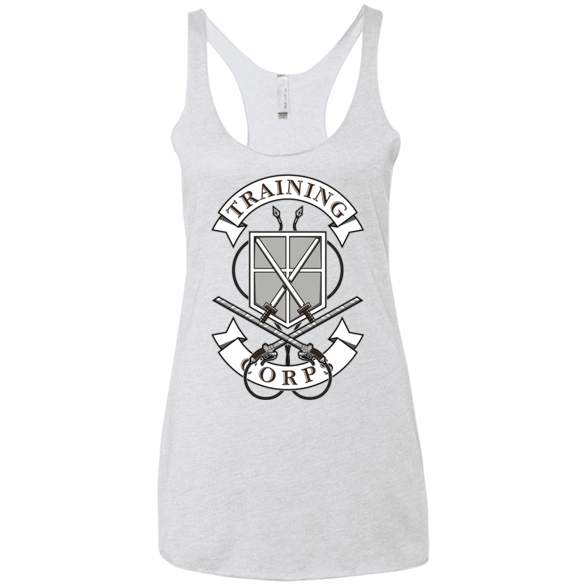 T-Shirts Heather White / X-Small AoT Training Corps Women's Triblend Racerback Tank