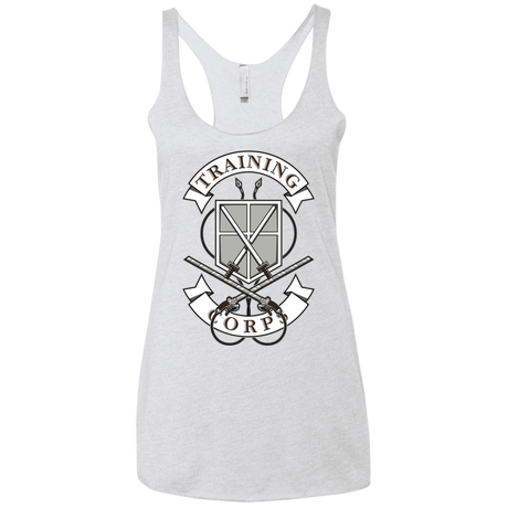 T-Shirts Heather White / X-Small AoT Training Corps Women's Triblend Racerback Tank
