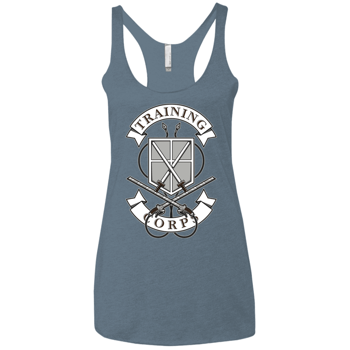 T-Shirts Indigo / X-Small AoT Training Corps Women's Triblend Racerback Tank