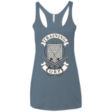 T-Shirts Indigo / X-Small AoT Training Corps Women's Triblend Racerback Tank