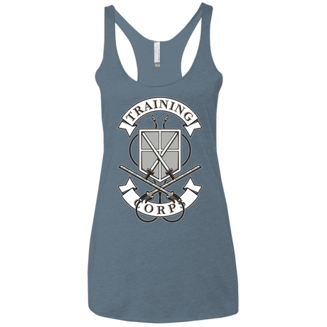 T-Shirts Indigo / X-Small AoT Training Corps Women's Triblend Racerback Tank