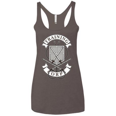 T-Shirts Macchiato / X-Small AoT Training Corps Women's Triblend Racerback Tank