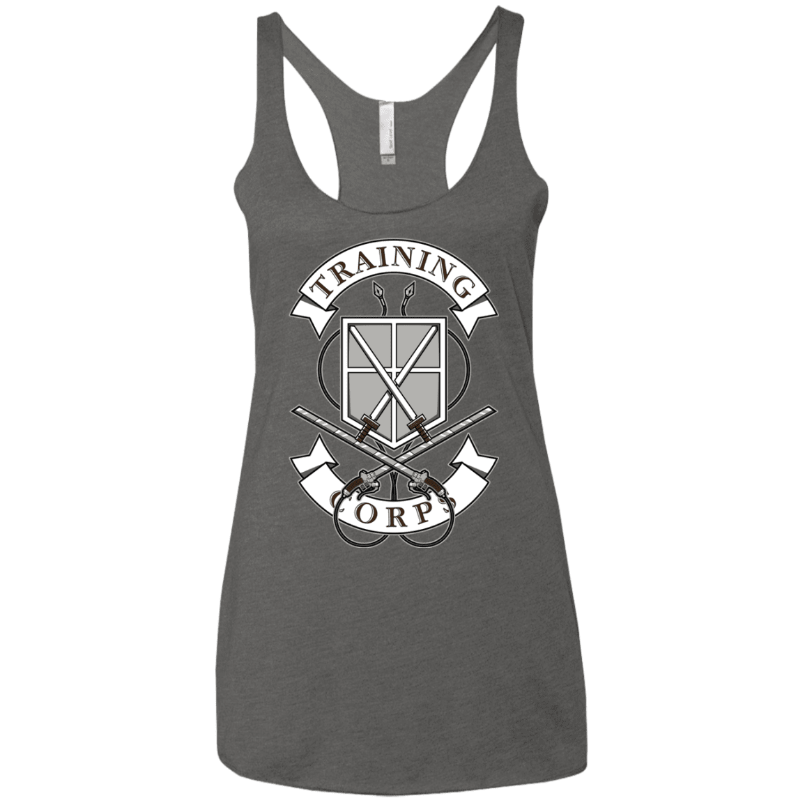T-Shirts Premium Heather / X-Small AoT Training Corps Women's Triblend Racerback Tank