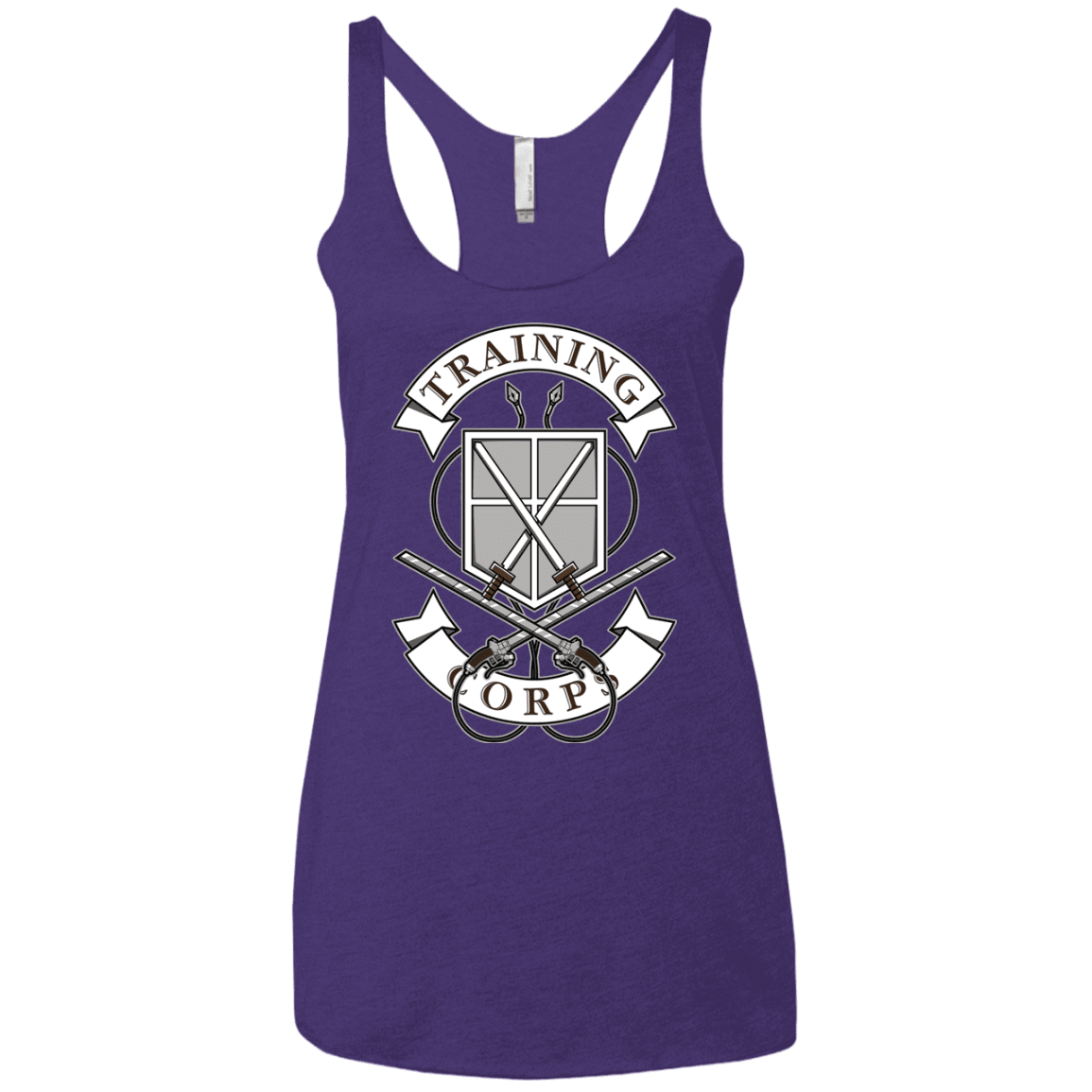 T-Shirts Purple Rush / X-Small AoT Training Corps Women's Triblend Racerback Tank