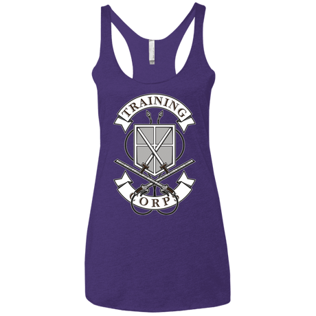 T-Shirts Purple Rush / X-Small AoT Training Corps Women's Triblend Racerback Tank