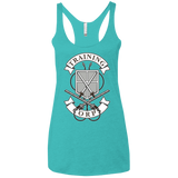 T-Shirts Tahiti Blue / X-Small AoT Training Corps Women's Triblend Racerback Tank