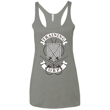 T-Shirts Venetian Grey / X-Small AoT Training Corps Women's Triblend Racerback Tank