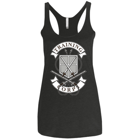 T-Shirts Vintage Black / X-Small AoT Training Corps Women's Triblend Racerback Tank