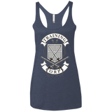 T-Shirts Vintage Navy / X-Small AoT Training Corps Women's Triblend Racerback Tank