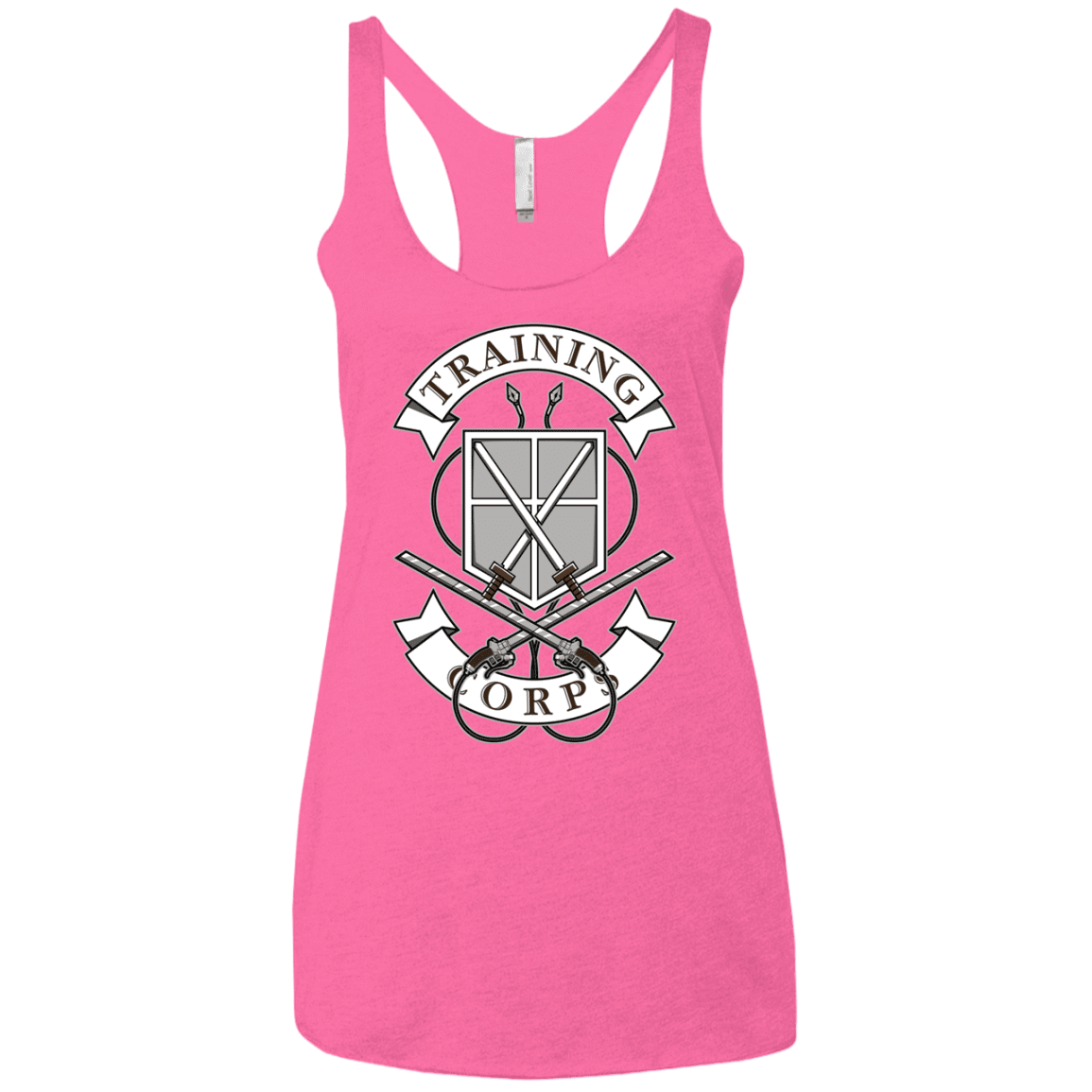 T-Shirts Vintage Pink / X-Small AoT Training Corps Women's Triblend Racerback Tank