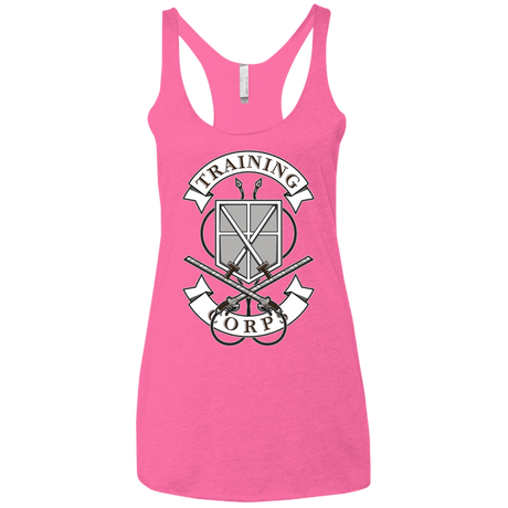 T-Shirts Vintage Pink / X-Small AoT Training Corps Women's Triblend Racerback Tank