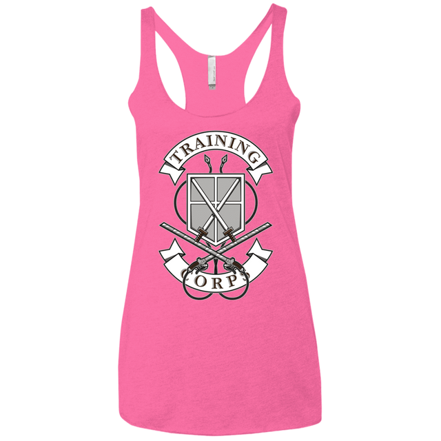 T-Shirts Vintage Pink / X-Small AoT Training Corps Women's Triblend Racerback Tank
