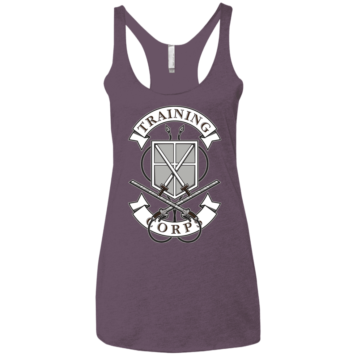 T-Shirts Vintage Purple / X-Small AoT Training Corps Women's Triblend Racerback Tank