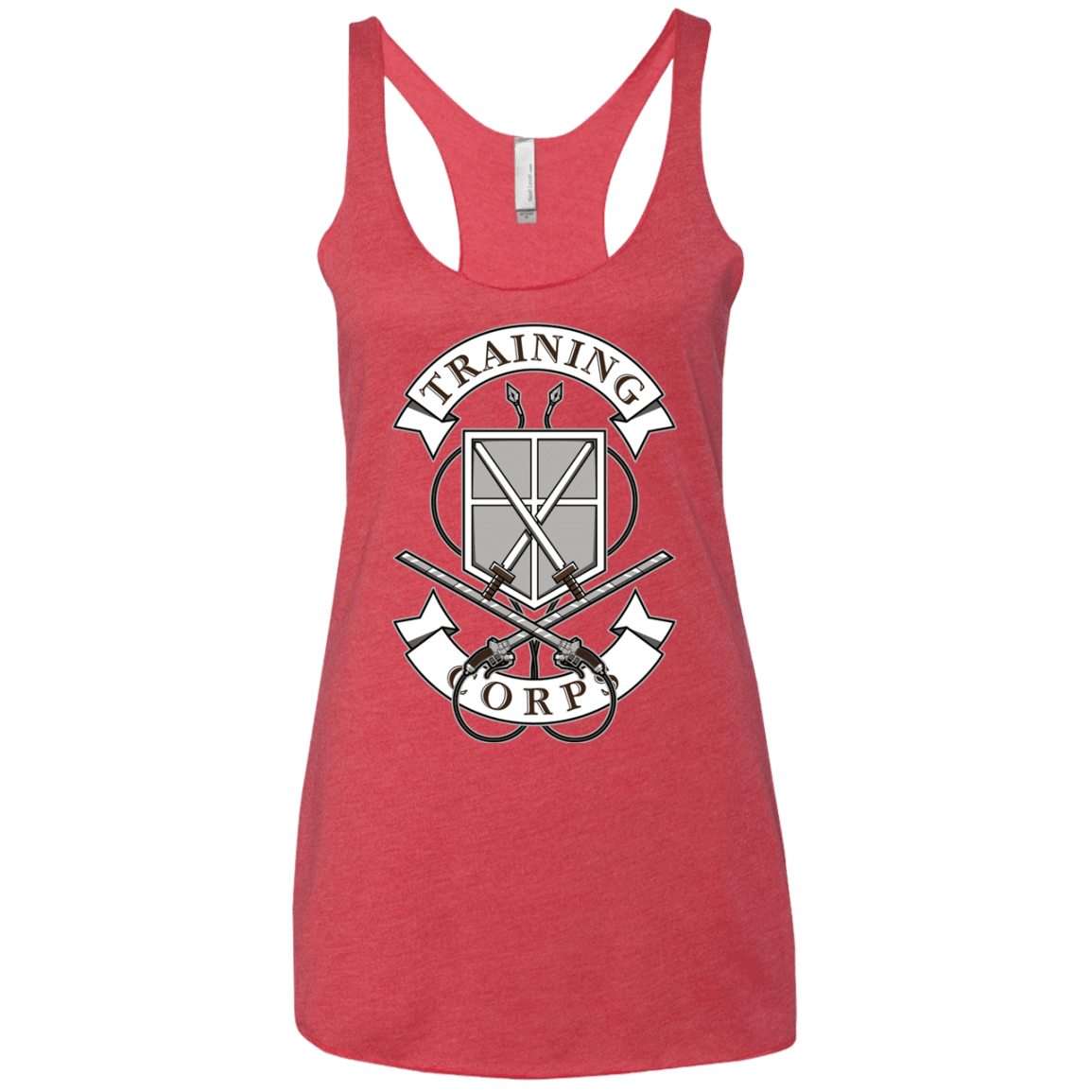 T-Shirts Vintage Red / X-Small AoT Training Corps Women's Triblend Racerback Tank