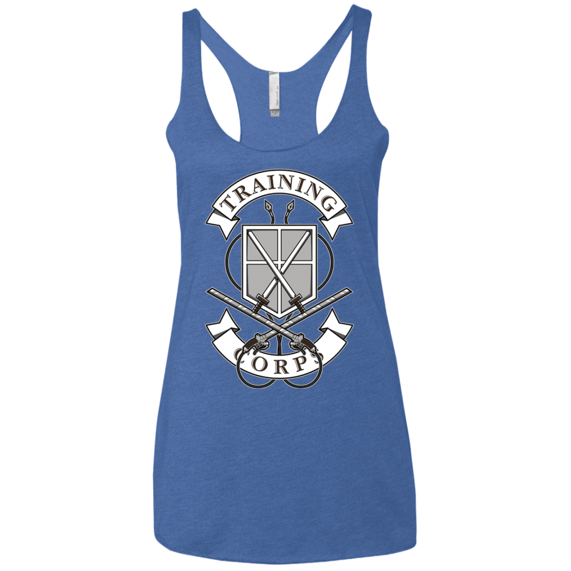 T-Shirts Vintage Royal / X-Small AoT Training Corps Women's Triblend Racerback Tank