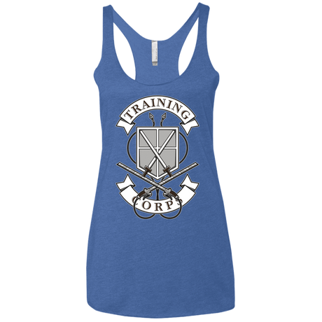 T-Shirts Vintage Royal / X-Small AoT Training Corps Women's Triblend Racerback Tank