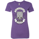 T-Shirts Purple Rush / S AoT Training Corps Women's Triblend T-Shirt