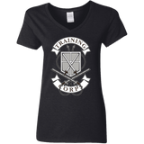 T-Shirts Black / S AoT Training Corps Women's V-Neck T-Shirt