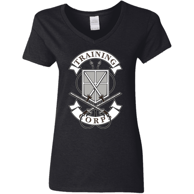 T-Shirts Black / S AoT Training Corps Women's V-Neck T-Shirt