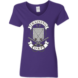 T-Shirts Purple / S AoT Training Corps Women's V-Neck T-Shirt