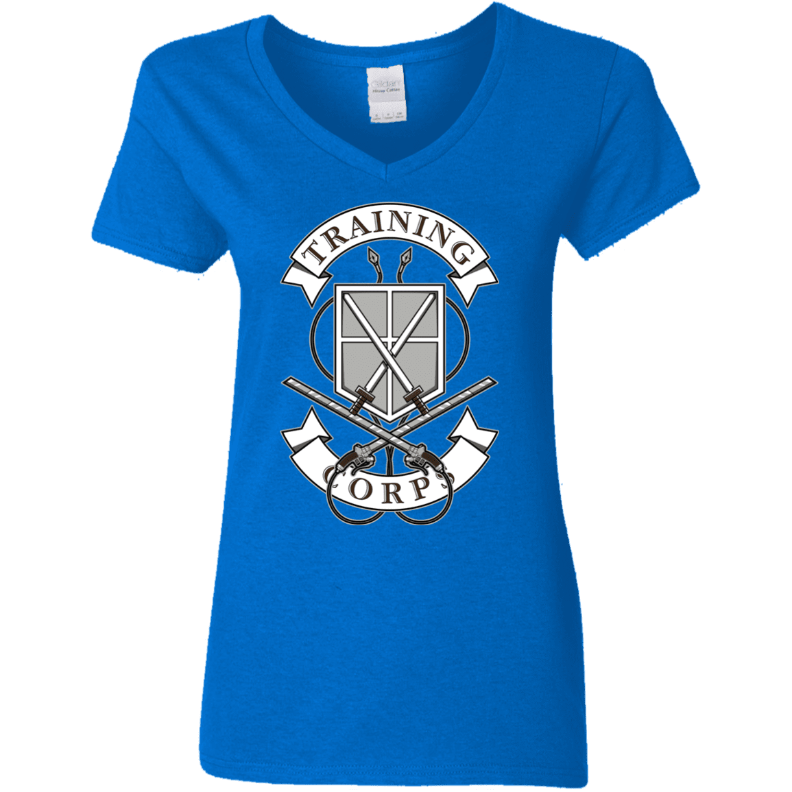 T-Shirts Royal / S AoT Training Corps Women's V-Neck T-Shirt