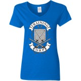 T-Shirts Royal / S AoT Training Corps Women's V-Neck T-Shirt