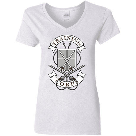 T-Shirts White / S AoT Training Corps Women's V-Neck T-Shirt