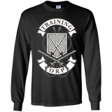 T-Shirts Black / YS AoT Training Corps Youth Long Sleeve T-Shirt