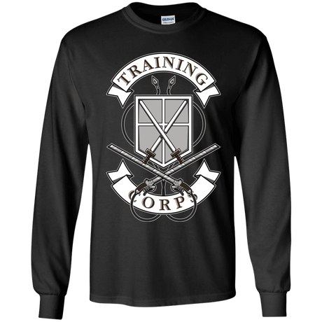 T-Shirts Black / YS AoT Training Corps Youth Long Sleeve T-Shirt