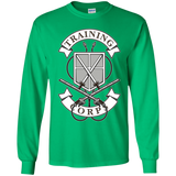 T-Shirts Irish Green / YS AoT Training Corps Youth Long Sleeve T-Shirt
