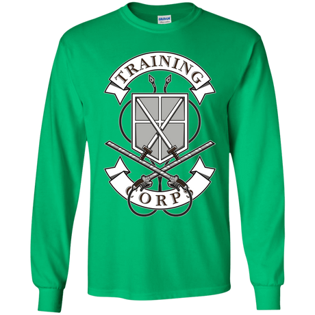 T-Shirts Irish Green / YS AoT Training Corps Youth Long Sleeve T-Shirt