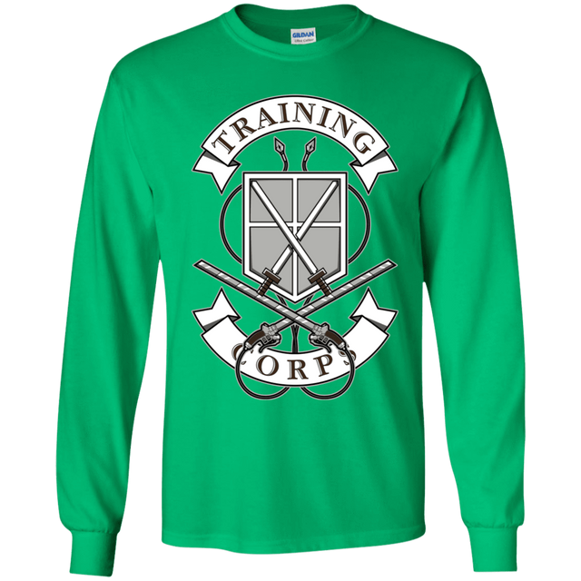 T-Shirts Irish Green / YS AoT Training Corps Youth Long Sleeve T-Shirt