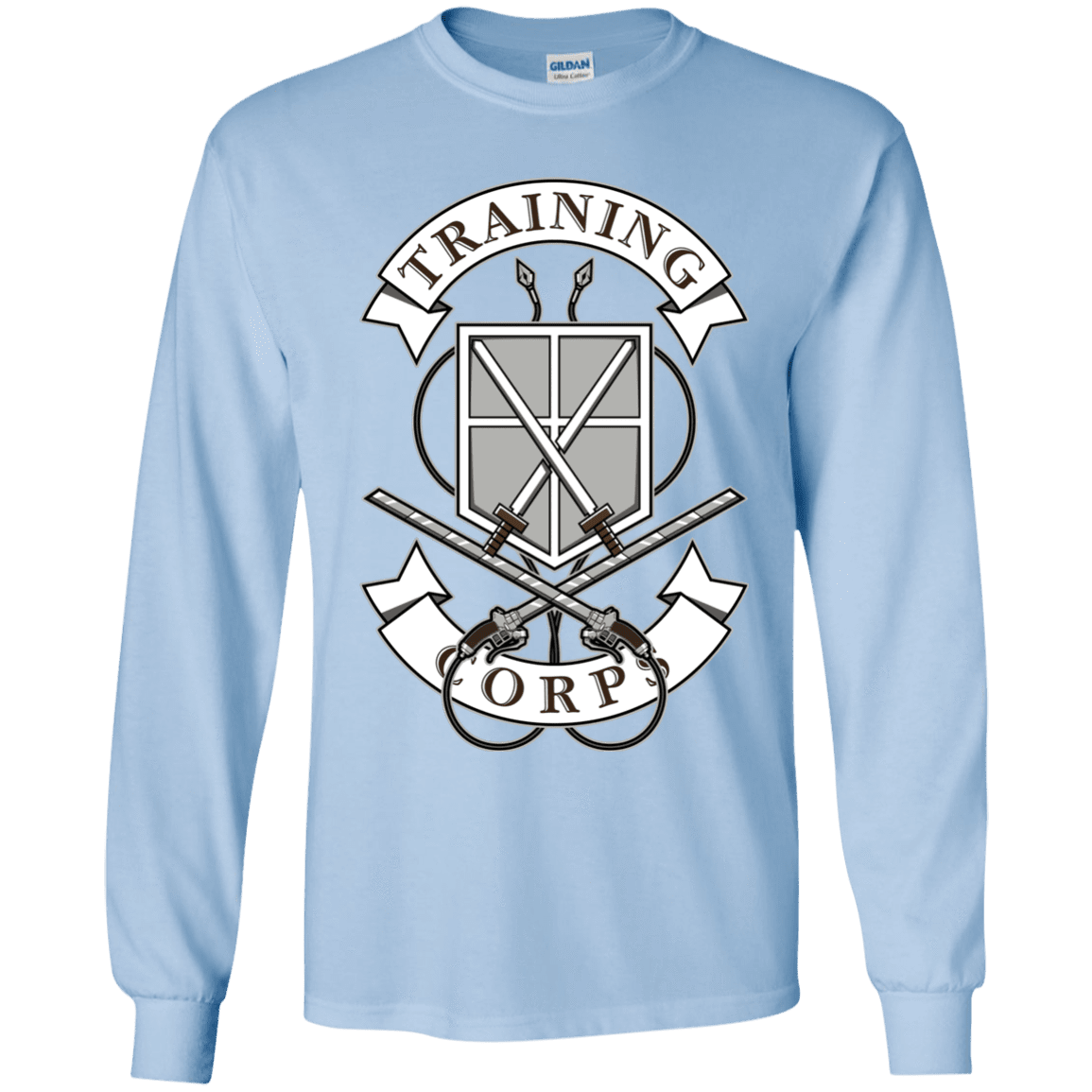T-Shirts Light Blue / YS AoT Training Corps Youth Long Sleeve T-Shirt